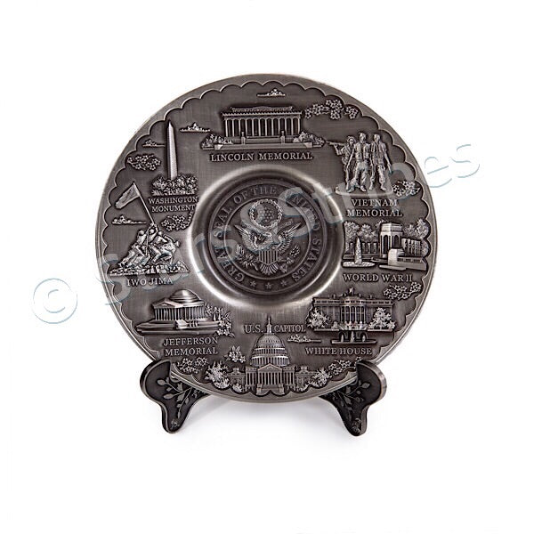 Washington D.C. Metal Plate (Multiple Sizes and Colors)