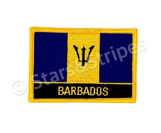 Barbados Flag Embroidered Patch