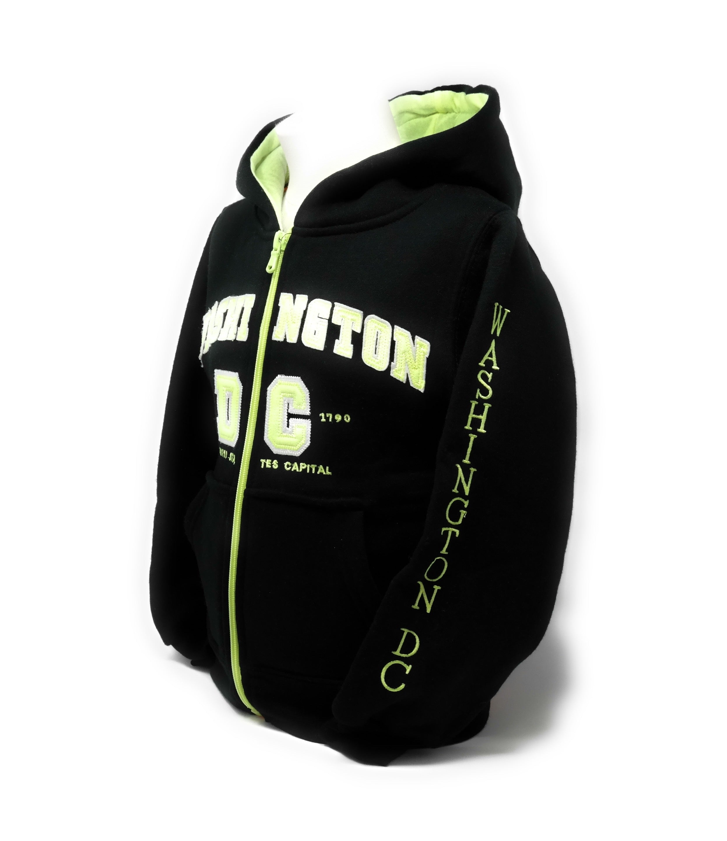 Kid’s Washington DC Zip-Up Sweatshirt (Multiple Colors)