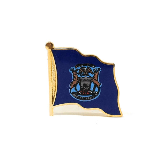 Michigan State Flag Lapel Pin