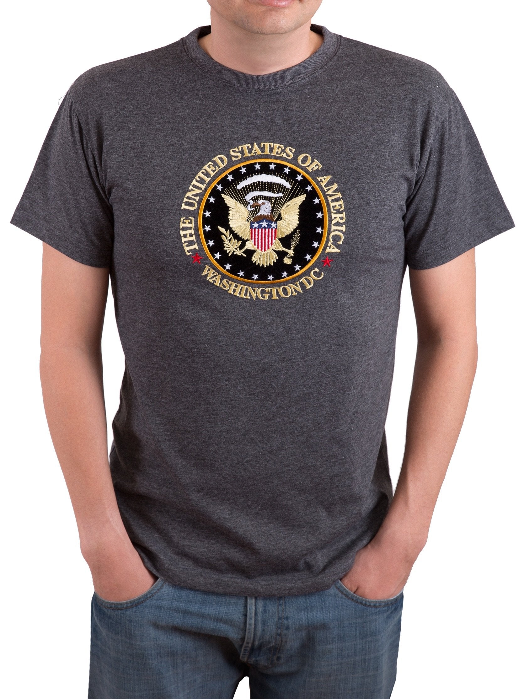 Presidential Seal Embroidered T-Shirt (Multiple Colors)