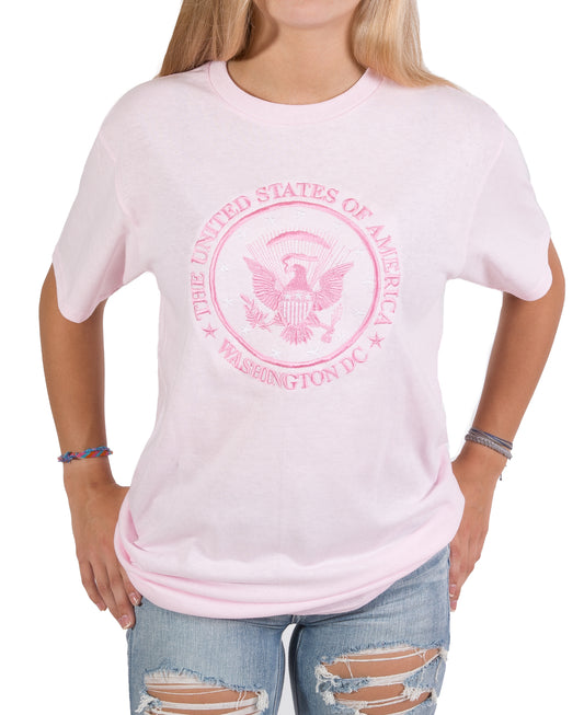 Presidential Seal Embroidered T-Shirt (Multiple Colors)
